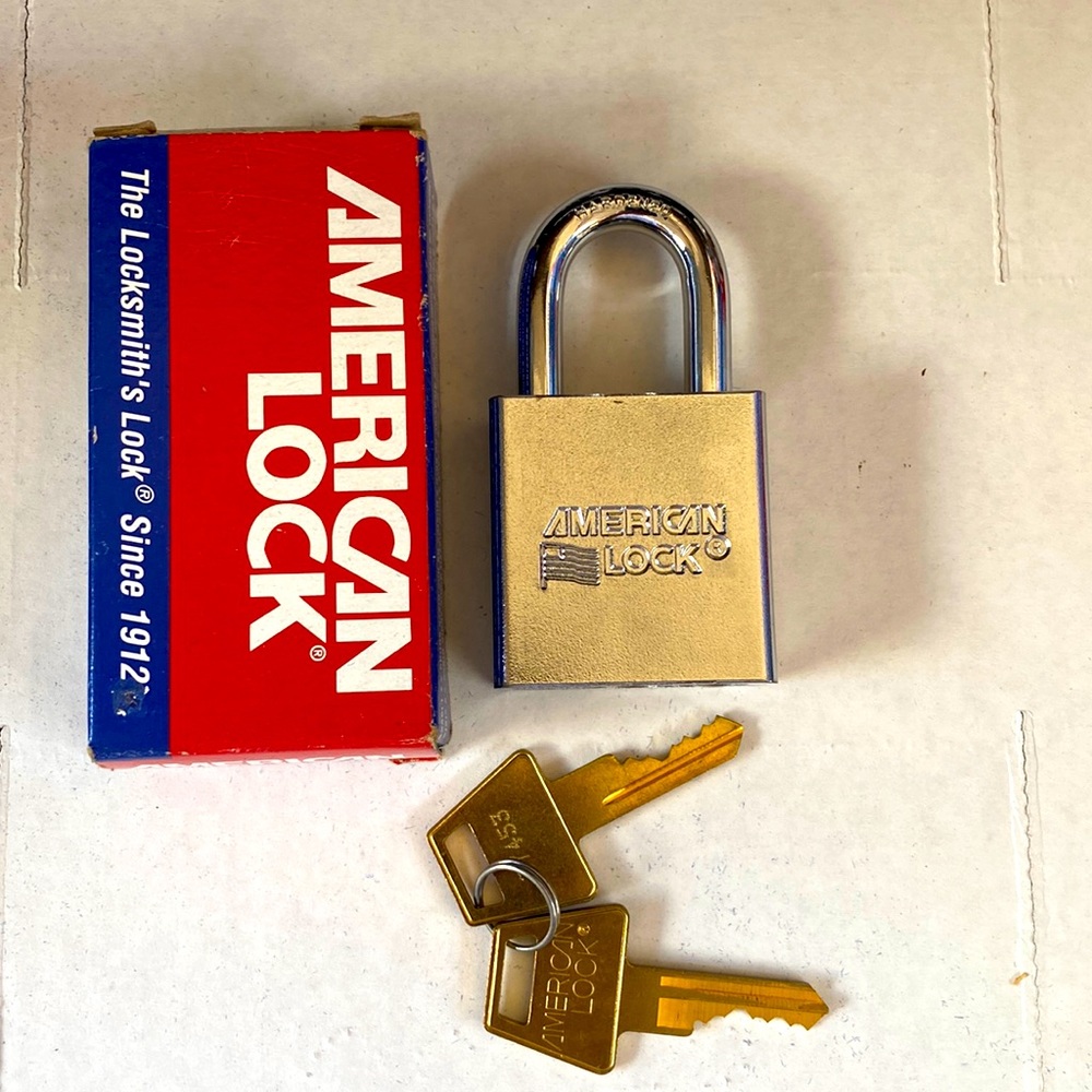 American Lock Series 5200 1.5” Shackle Keyed Pad Lock NEW!!!